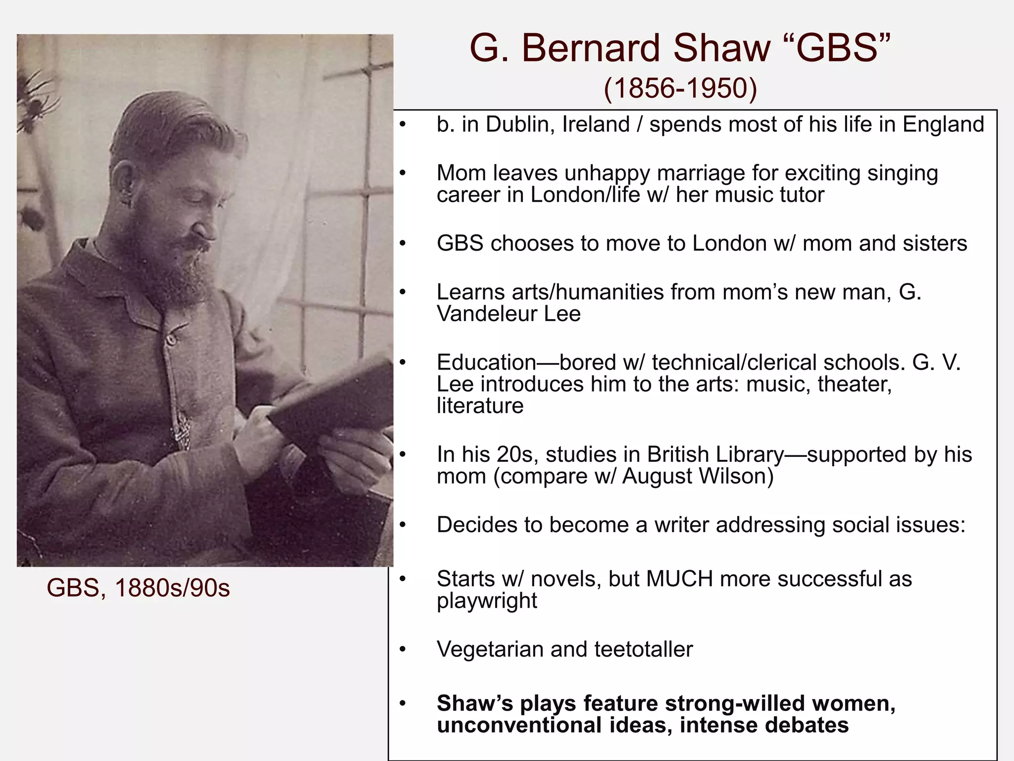 Major Barbara (1905) PPT