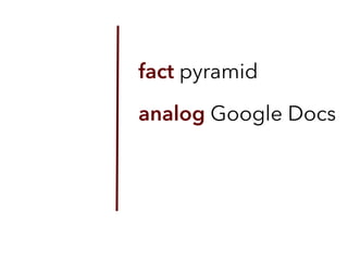 fact pyramid
analog Google Docs
 
