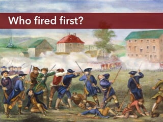 Who ﬁred ﬁrst?
 