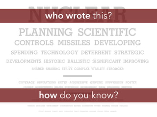 how do you know?
who wrote this?
 