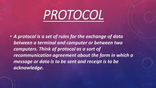 protocols and types of protocols. | PPTX