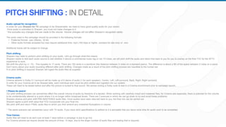 Audio upload for recognition
In order for your Shazam for TV campaign to be Shazamable, we need to have good quality audio for your advert.
Once audio is submitted to Shazam, you must not make changes to it.
* this excludes any changes that are made to the volume. Volume changes will not affect Shazam’s recognition ability.
The audio used in the campaign should be provided in the following formats:
• Preferred format: .wav (Stereo, 16 bit)
• Other audio formats accepted but may require additional time: mp3 (192 kbps or higher, constant bit rate only) or .mov
Additional tracks will be subject to change
Pitch shifting
Shazam may need to perform pitch shifting on your audio. Let’s go through what this means:
Shazam needs to test each audio source to see whether it returns a commercial music tag or not. If it does, we will pitch shift the audio and return this back to you for you to overlay on the final TVC for the SFTV
experience to work.
We shift the pitch by +/- 1% - This equates to 17 cents. There are 100 cents in a semitone (the distance between 2 notes on a standard piano). The difference is about a 5th of the space between 2 notes on a piano
Don’t worry about your audio sounding different after pitch shifting. Changes made as a result of the pitch shifting process are inaudible to the human ear
If no pitch shifting is required Shazam will ingest the audio files as supplied
Cinema audio
Cinema adverts in Dolby 5:1 surround will be made up of 6 stems of audio (1 for each speaker)- Centre, Left, Left surround, Back, Right, Right surround.
In order for your Cinema ad to be Shazam’able, each individual stem must be pitch shifted and ingested into our system.
These will need to be tested before and after the picture is locked to final sound. We advise renting a Dolby suite to test in a Cinema environment prior to campaign launch.
! Please be aware!
Our pitch shifting process can sometimes affect the overall volume of audio by fractions of a decibel. When working with carefully mixed and mastered files, for Cinema ads especially, there is potential for the volume
to be unintentionally altered to a point where it is no longer within broadcast levels. There are 3 avenues in which we can go down to try and avoid these problems:
Shazam receive and pitch shift PRE-MASTERED audio files. Once audios have been returned back to you, the final mix can be carried out.
Shazam agree a pitch shift value that YOU incorporate into your final mix
We pitch shift and return FINAL audio files to which you then amend any undesired fluctuations in volume
* The same scenario can sometimes occur with TV audio. If you have strict specifications to adhere to it is advisable that you leave extra time for audio work to be completed
Time frames
Audio files will need to be sent over at least 7 days before a campaign is due to go live.
For Cinema adverts we require double the amount of time, 14 days, due to the larger number of audio files and testing that is required.
PITCH SHIFTING : IN DETAIL
 