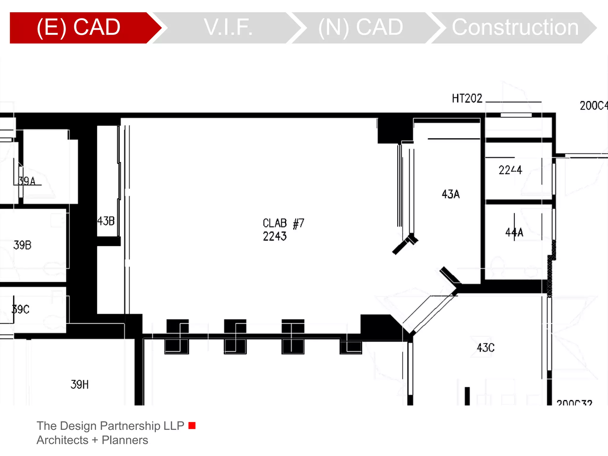 (E) CAD                        V.I.F.   (N) CAD   Construction




The Design Partnership LLP 
Architects + Planners
 