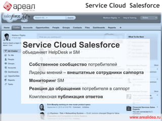 Продажи. РеализацияИнтернет-магазины уже внутри социальных сетейВозможность использования внутренней валюты сетиПотребительский сервис  «не отходя от кассы»www.arealidea.ru