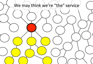 We	
  may	
  think	
  we’re	
  “the”	
  service
	
  

 
