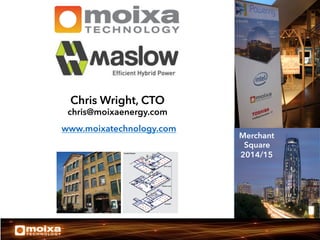 Chris Wright, CTO

chris@moixaenergy.com
www.moixatechnology.com

Merchant
Square
2014/15

 