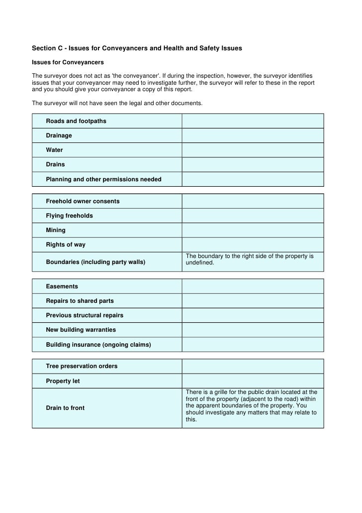 Home Condition Survey