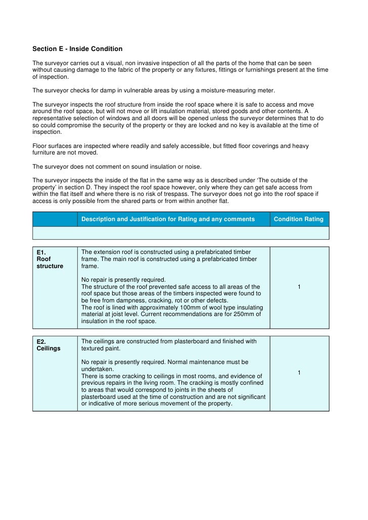 Home Condition Survey