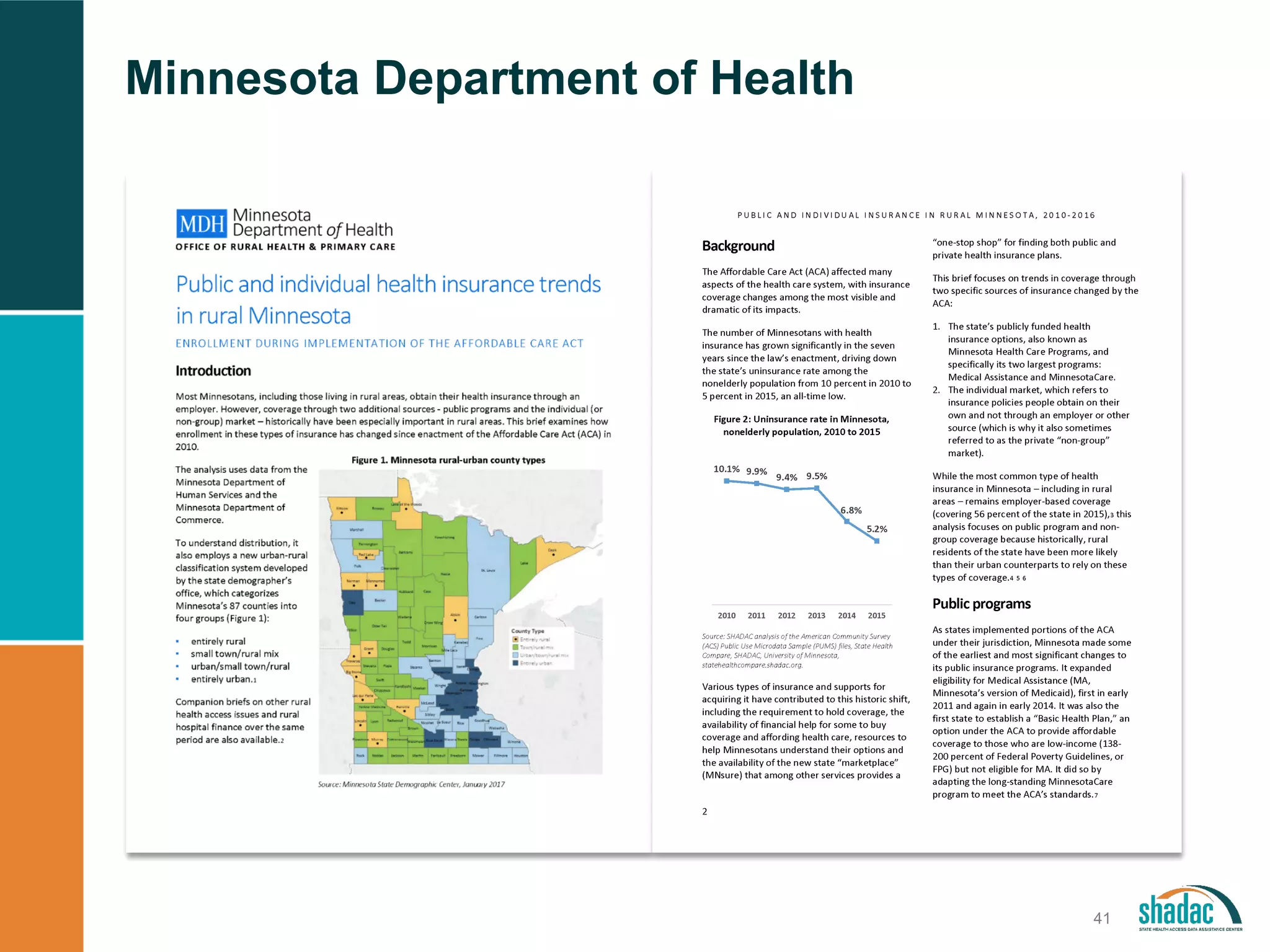 41
Minnesota Department of Health
 