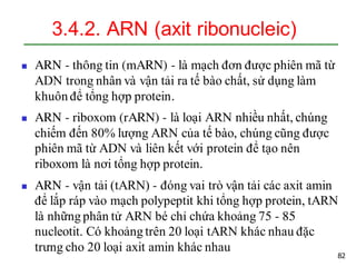 Marn Tarn Rarn Thành phần hóa học của cơ thể sống - Sinh học đại cương | PDF