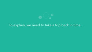 To explain, we need to take a trip back in time...
 