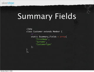 ModelAdmin in SilverStripe 2.3