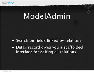 ModelAdmin in SilverStripe 2.3