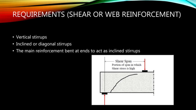Shear and diagonal tension in beams | PPTX