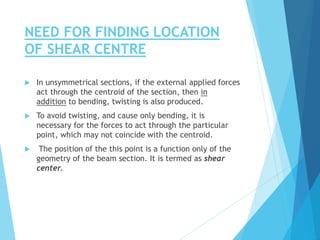 Shear centre | PPTX
