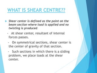 Shear centre | PPTX