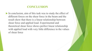 Relational Task Force Conclusions Shear force and bending moment | PPTX