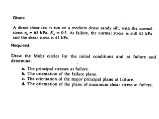 Shear Strength of Soil lecture - Soil mechanics 2 | PPTX