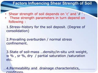 Shear Strength of soil Geotechnical Engineering | PDF
