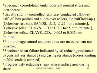 Shear Strength of soil Geotechnical Engineering | PDF