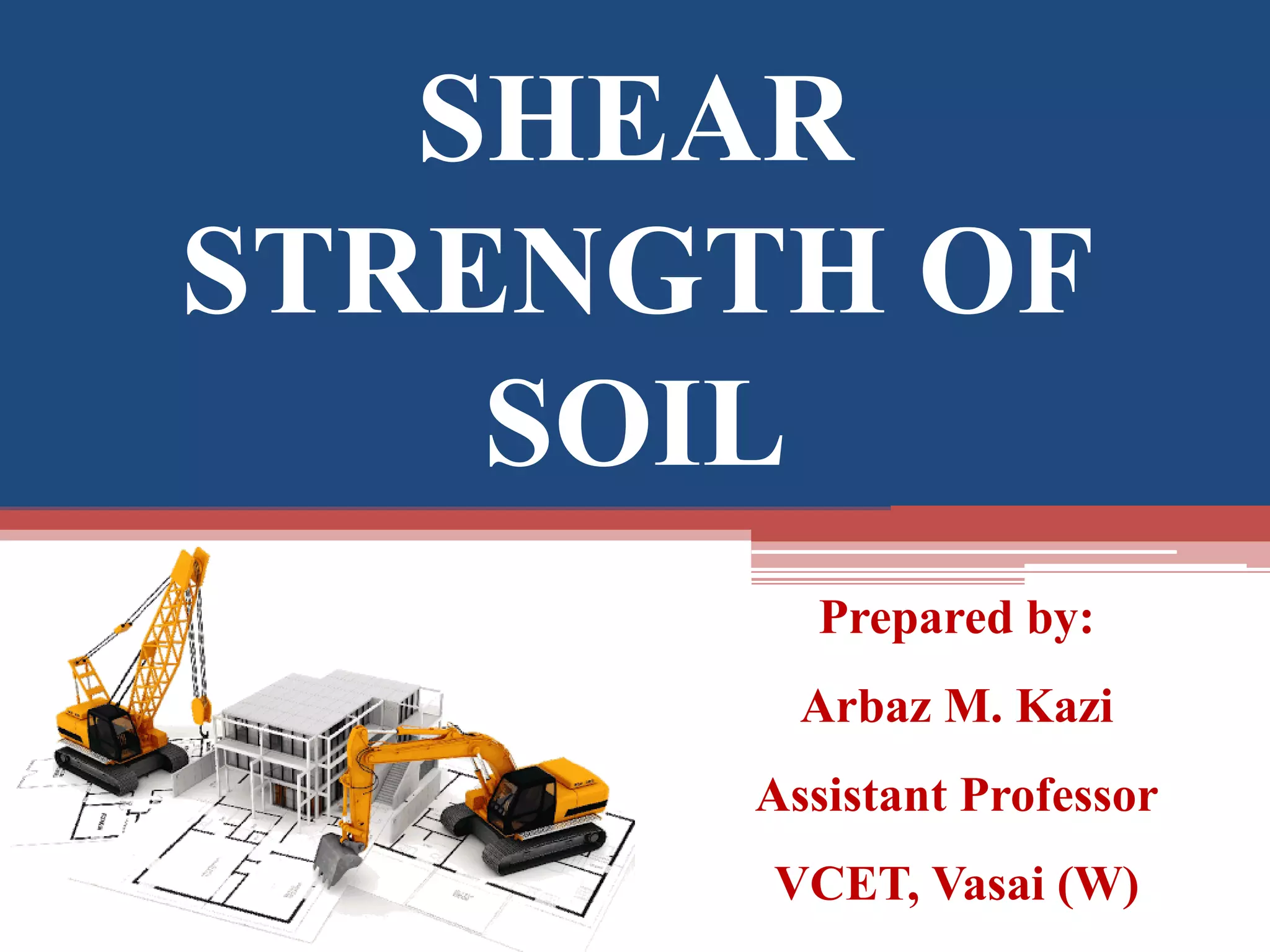 Shear strength of soil | PDF