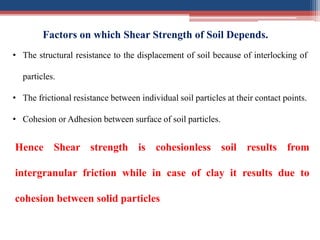 Shear strength of soil | PDF