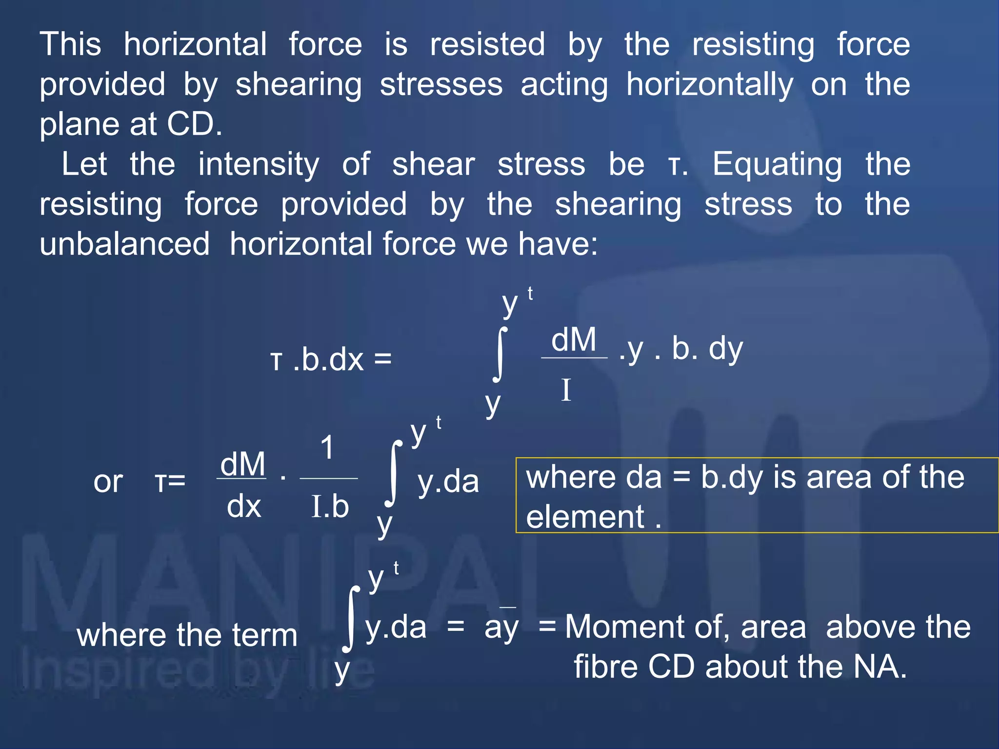 Shear stresses in beams | PPT