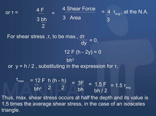 Shear Science Shear stresses in beams | PPT | Physics | Science