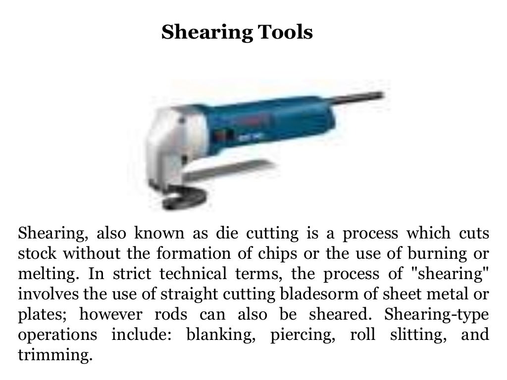 What is shear tool & use of shear tools