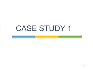 CASE STUDY 1
22
 