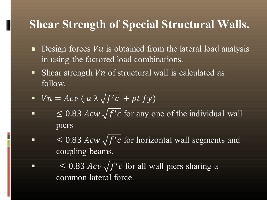 Shear wall and its design guidelines