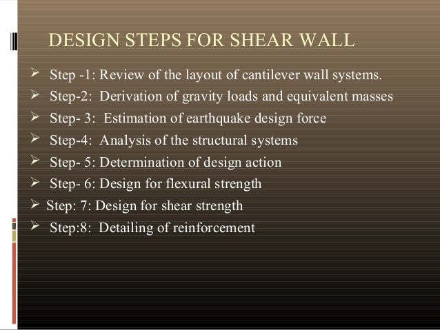 Shear Wall And Its Design Guidelines