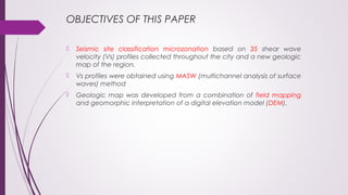 Shear wave velocity and Geology Based Seismic Microzonation of Port-au ...