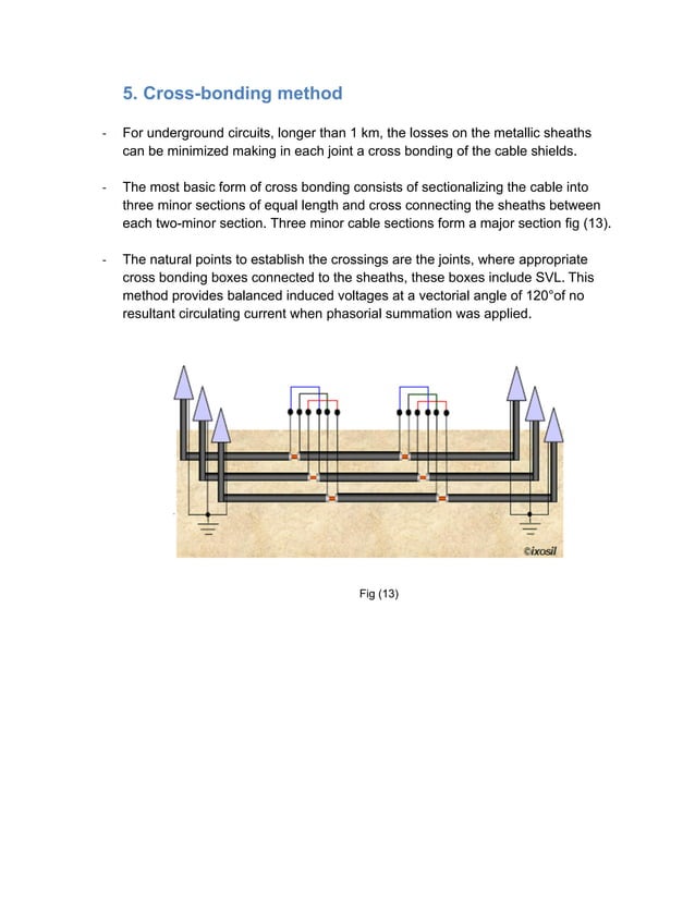Sheath bonding method for underground cables