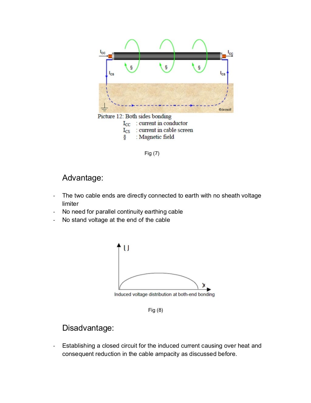 Sheath bonding method for underground cables