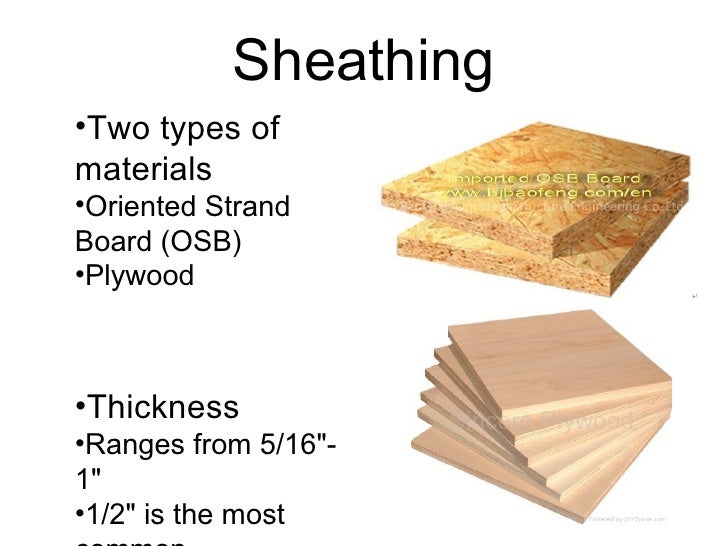 sheathing materials