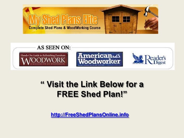 shed building plans