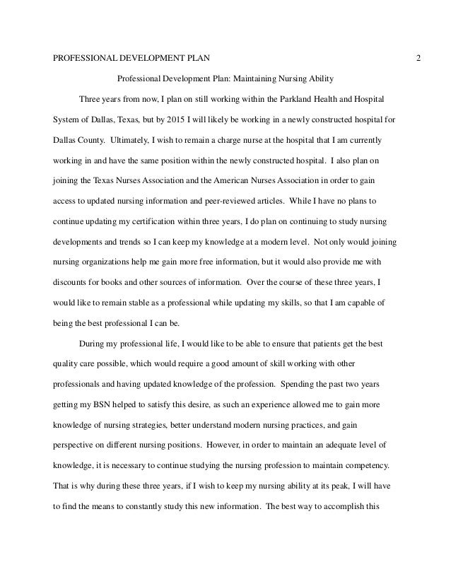 Professional development paper
