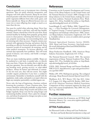 Sheep: Sustainable and Organic Production | PDF
