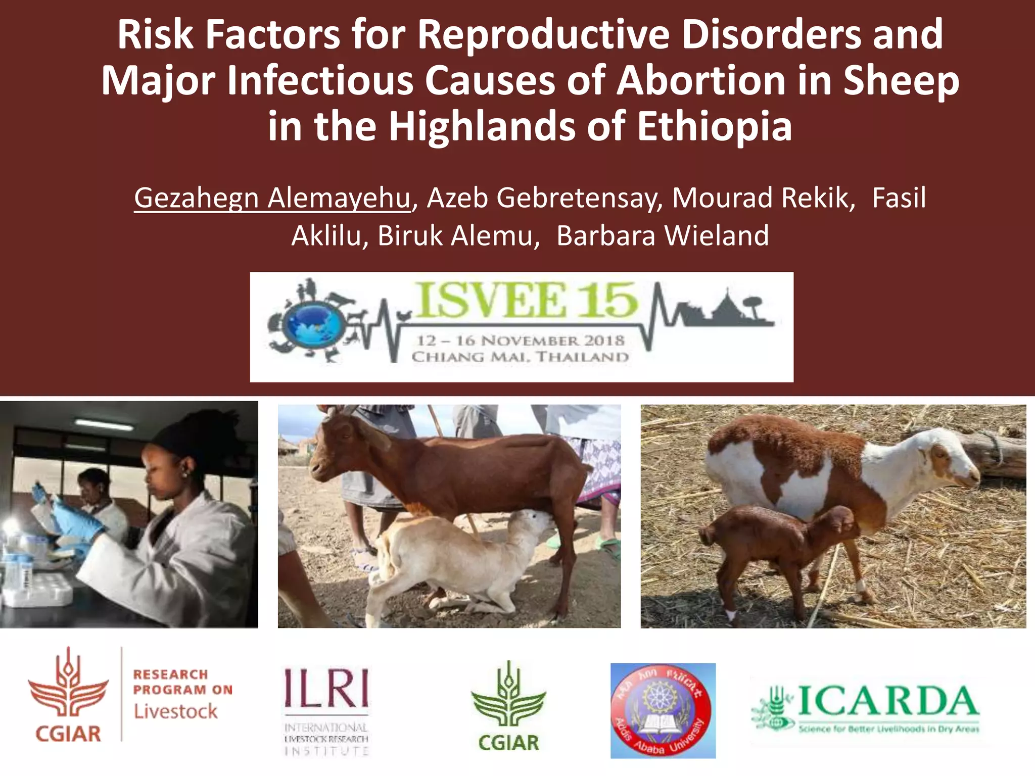 Risk factors for reproductive disorders and major infectious causes of ...