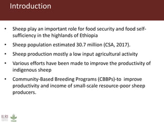 Risk factors for reproductive disorders and major infectious causes of abortion in sheep in the highlands of Ethiopia