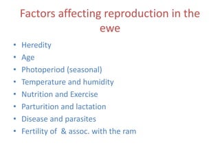 Genetic basis and improvement of reproductive traits