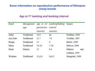 Seasonality of reproduction in sheep