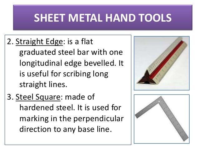 What are some sheet metal hand tools?