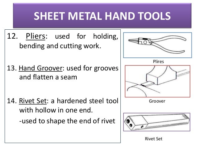 sheet metal shop sheet metal seam tool