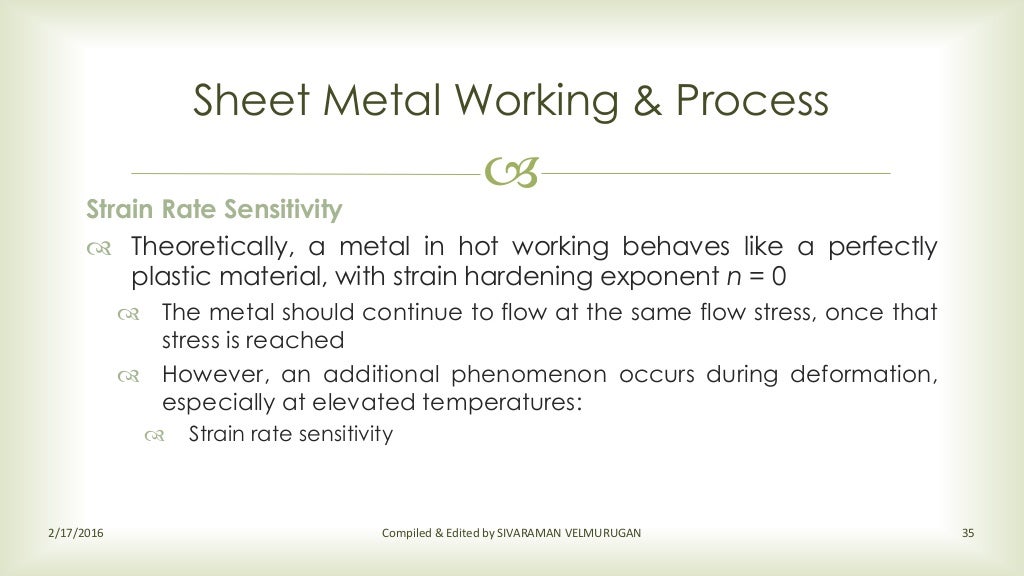 Sheet Metal Working & Process