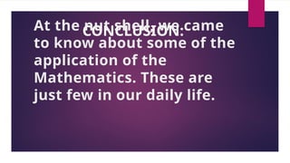 Nut Shell In Math sheetalsainimaths ppt.pptx of mathematics | PPTX