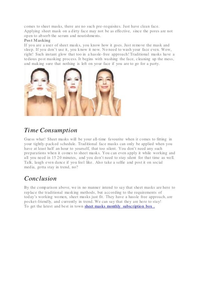 Sheet masks vs traditional masks and why sheet masks are trending swaginoor