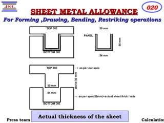 Sheet Metal Math Test Sheet matel calculations | PPT