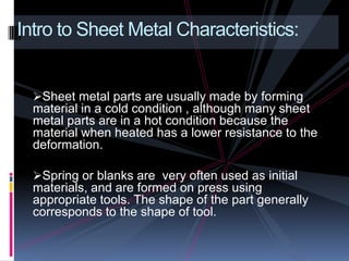 Sheet Metal Forming | PPTX